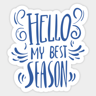 Hello My Best Season Sticker